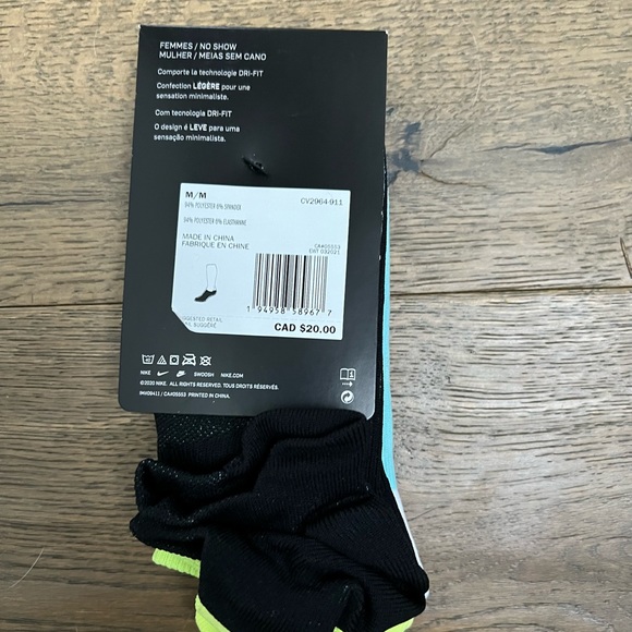 Nike Women's Everyday Plus Lightweight No-Show Socks 3 Pack - Picture 3 of 6
